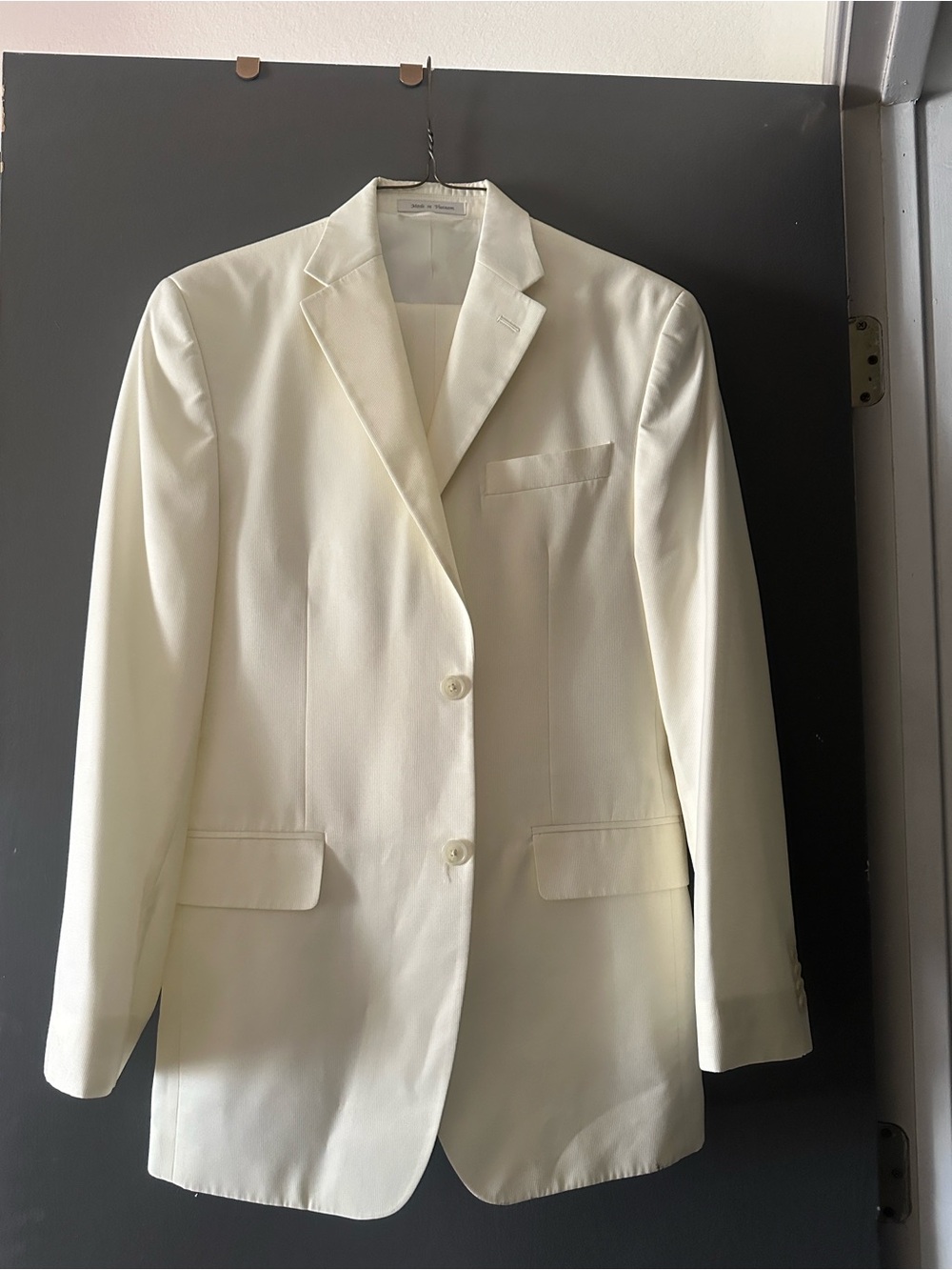 Sean John Suits Classic Cream Men's Blazer - Unbranded